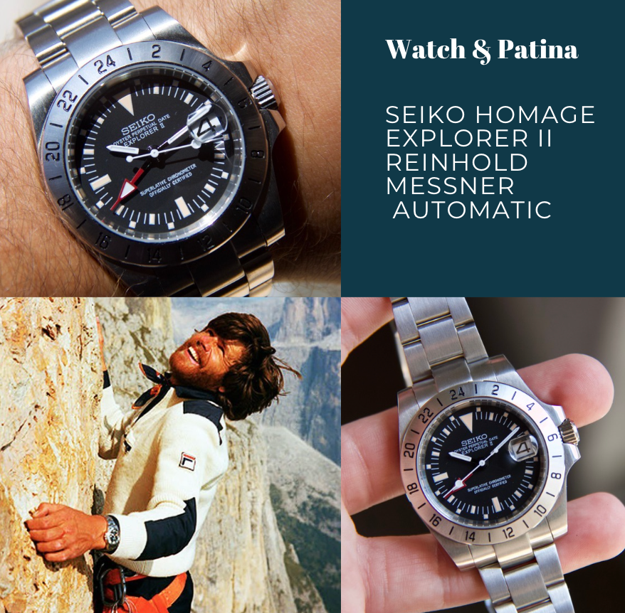 Seiko Explorer II Tribute Automatic Vintage Watch Custom Mob