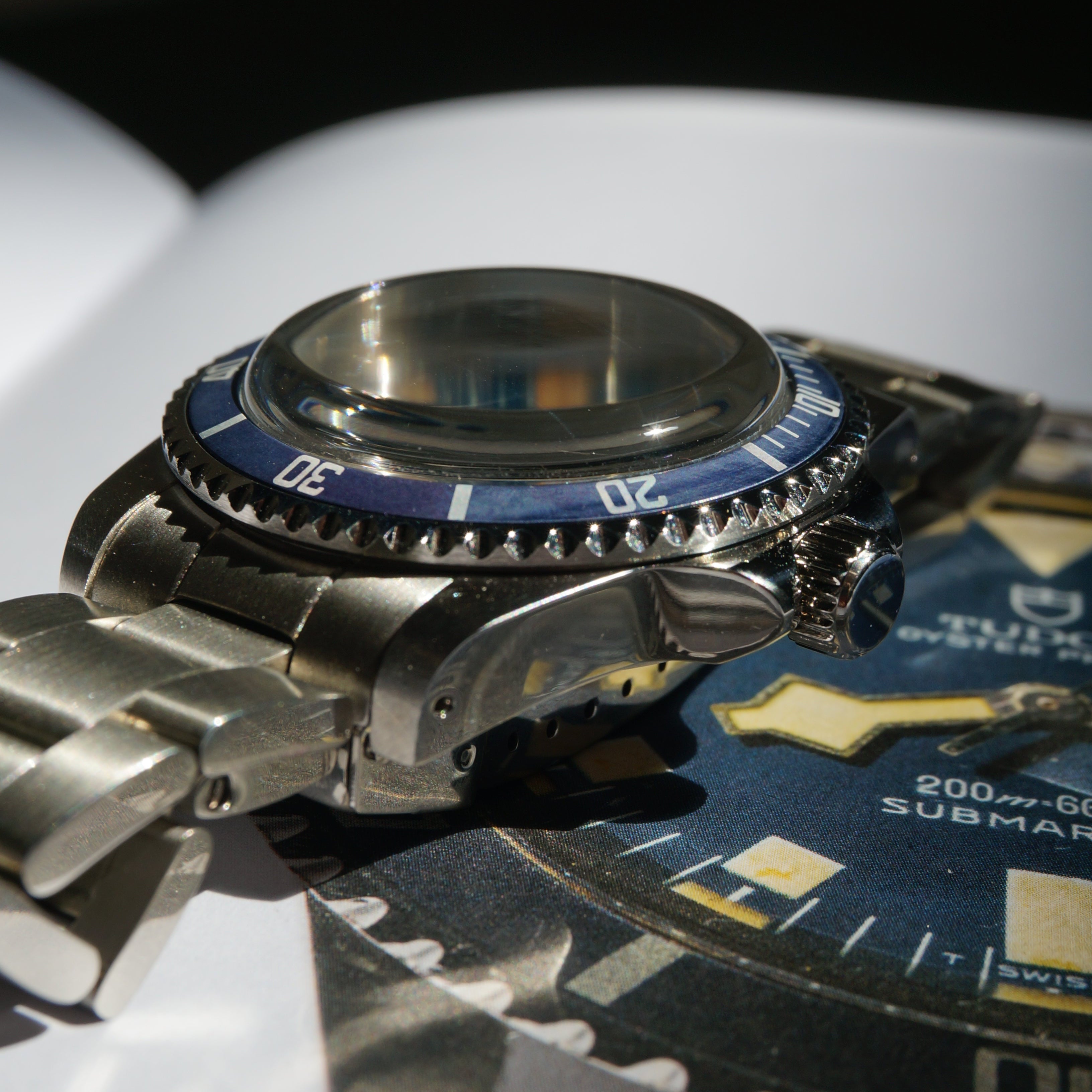 Seiko Submariner automatic Snowflake blue dial ghost bezel Marine National