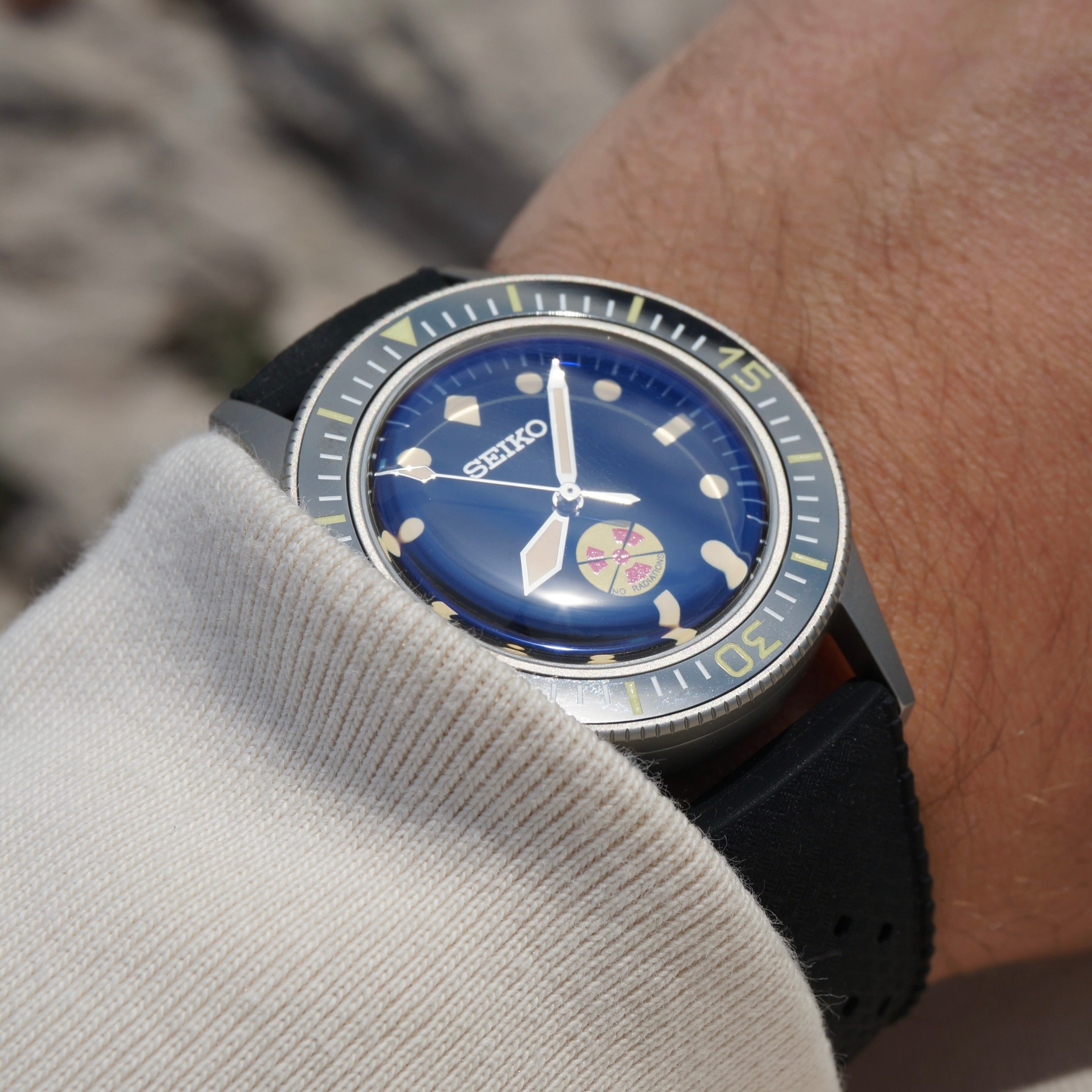 Seiko fifty radiation homage automatic diver watch