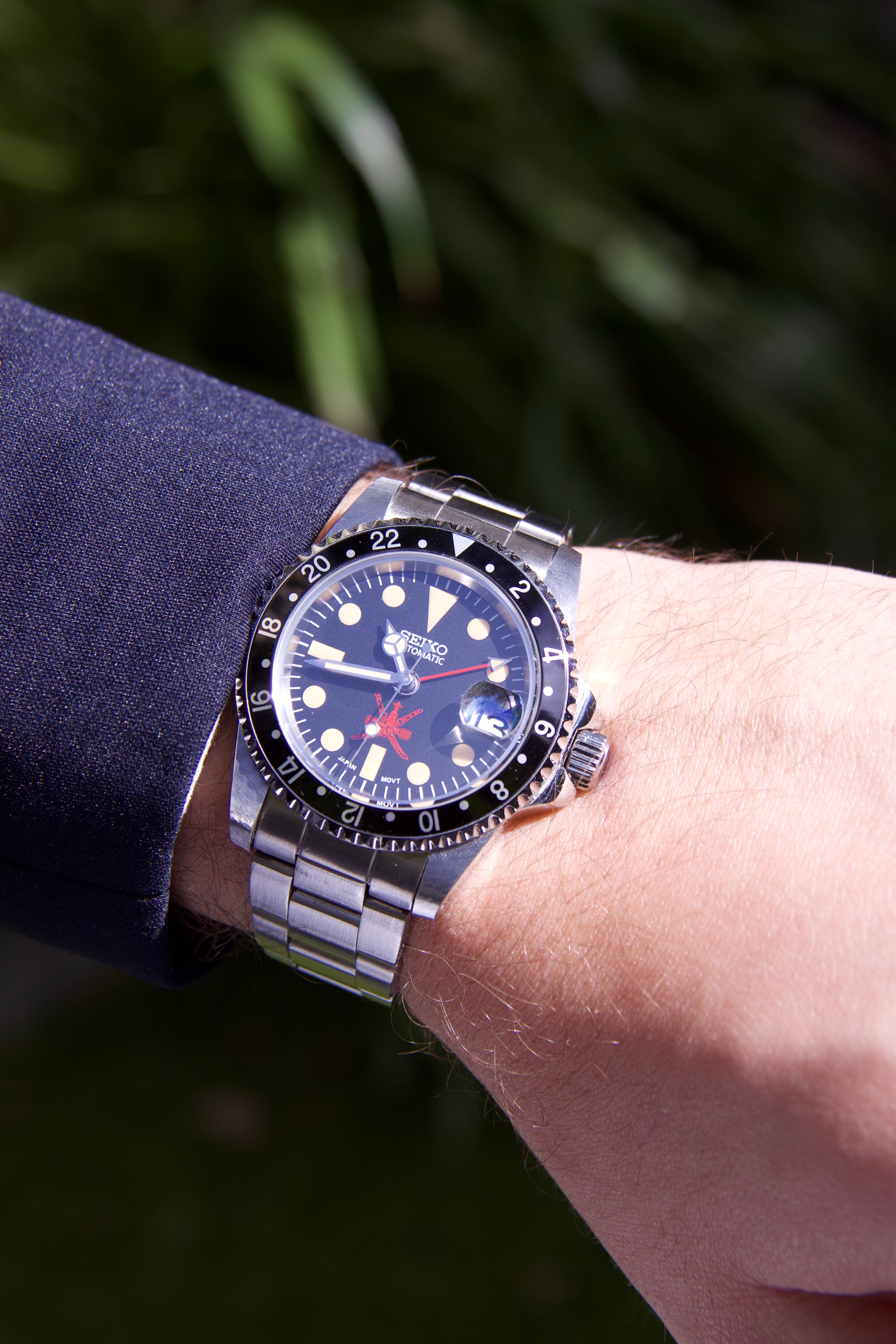 Seiko GMT Master Oman Dial custom Automatic vintage patina Limited Edition