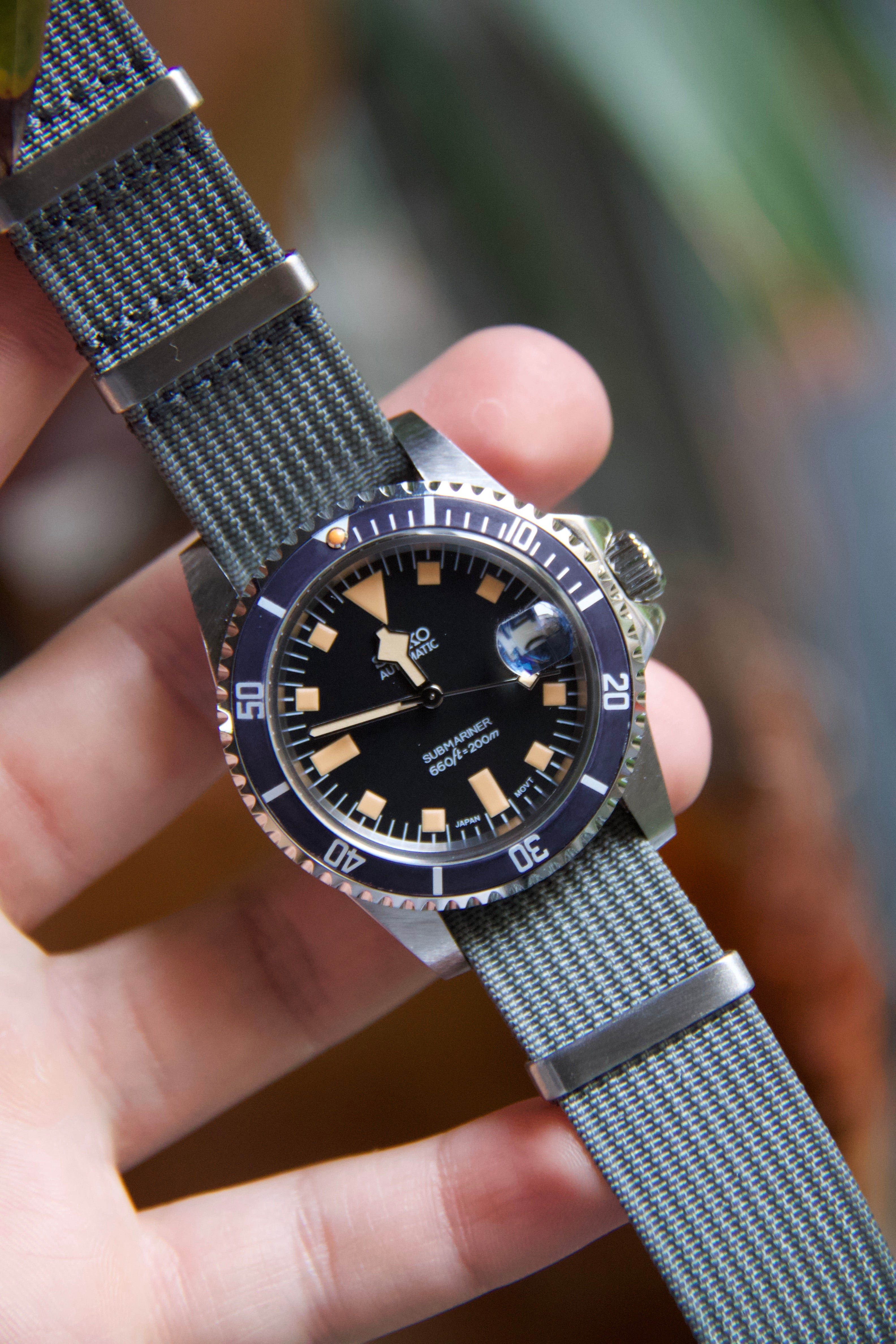 Seiko Submariner Snowflake Tribut automatic diver vintage watch