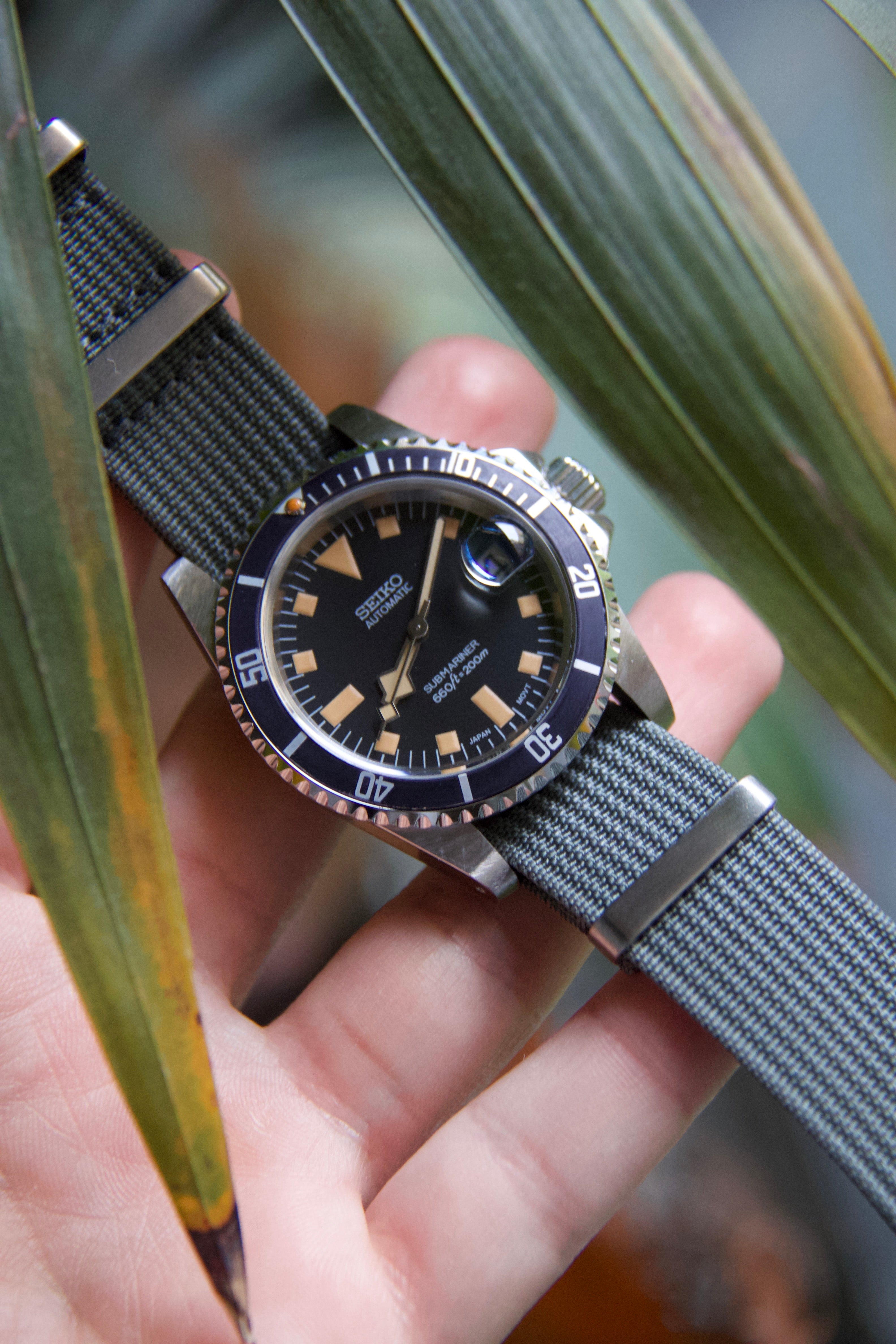 Seiko Submariner Snowflake Tribut automatic diver vintage watch