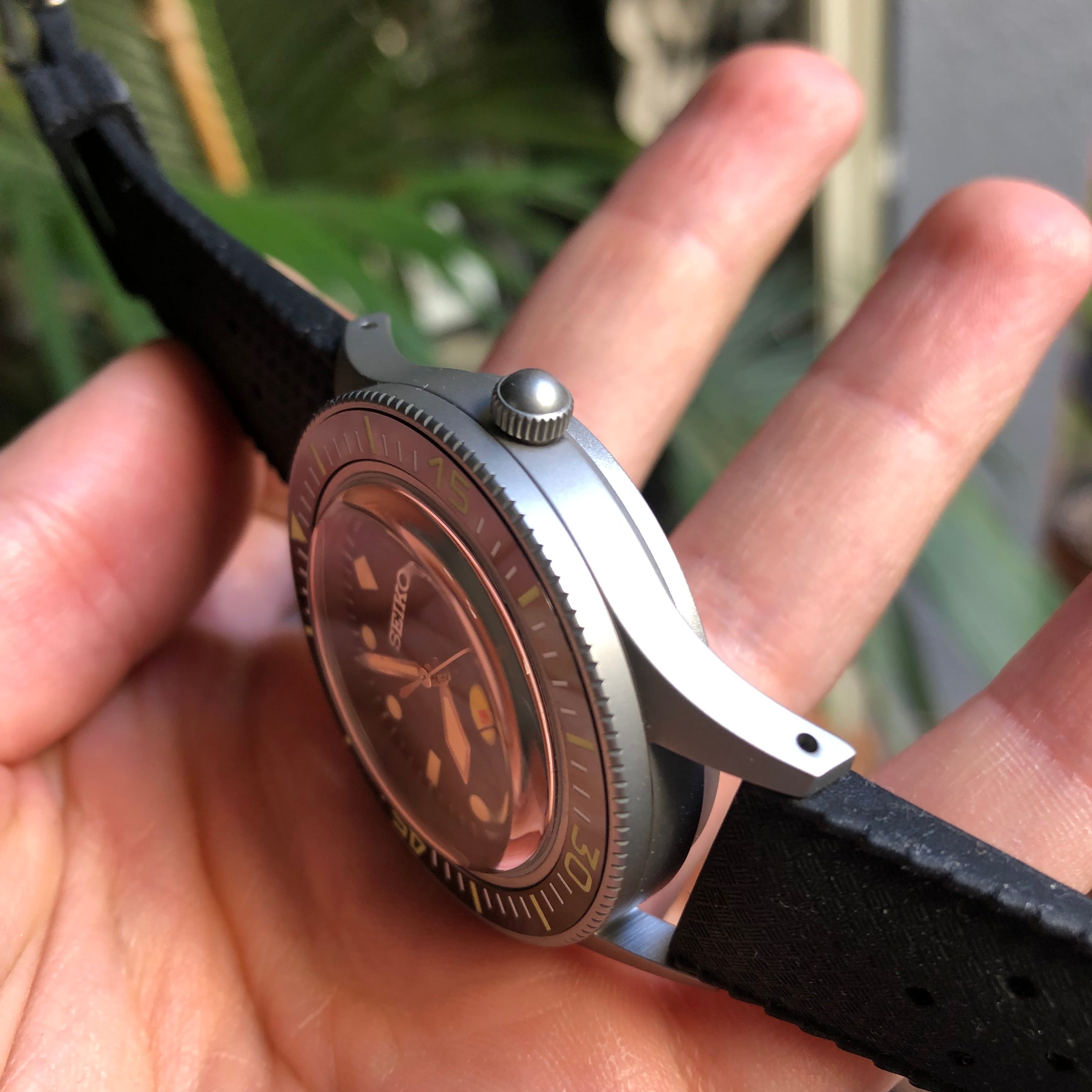 Seiko fifty radiation homage automatic diver watch