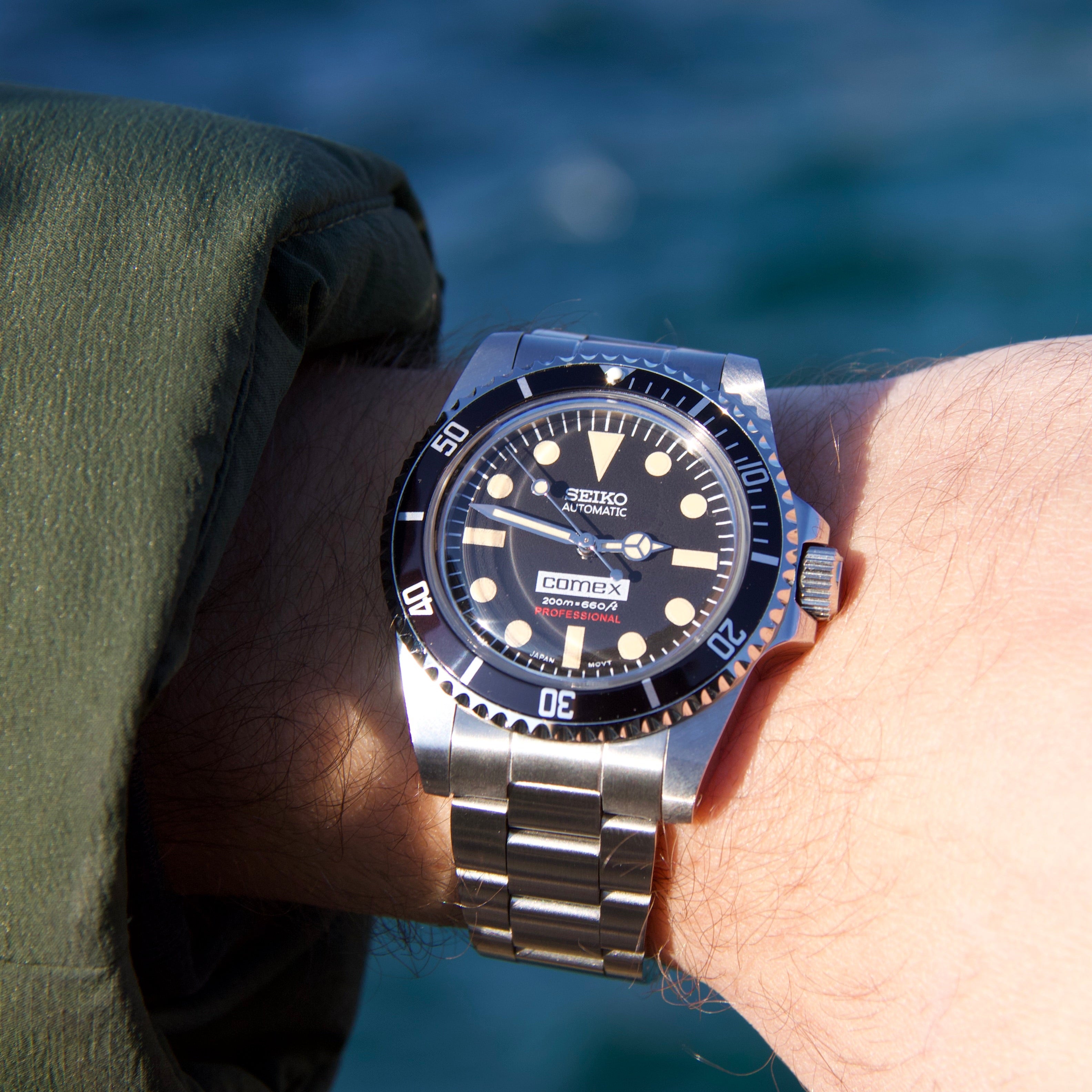 Seiko Vintage Submariner 5513 COMEX dial Automatic Diver Watch