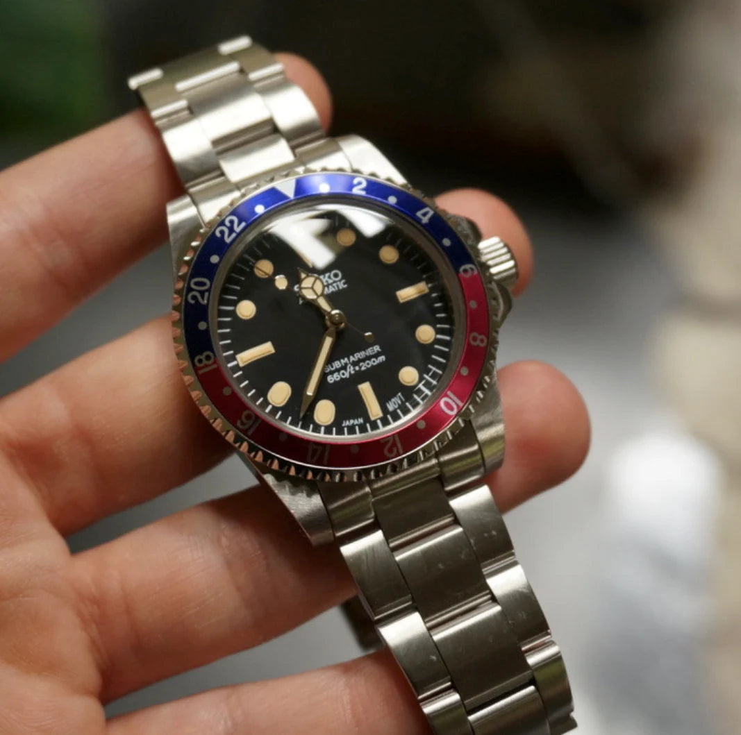 Montre Vintage Seiko Hommage Pepsi automatic NH35