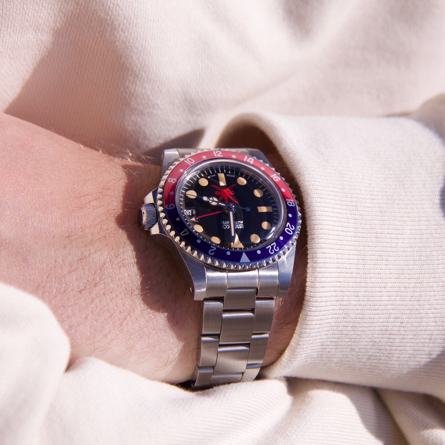 Seiko GMT Master Oman Dial custom Pepsi Automatic vintage patina Limited Edition