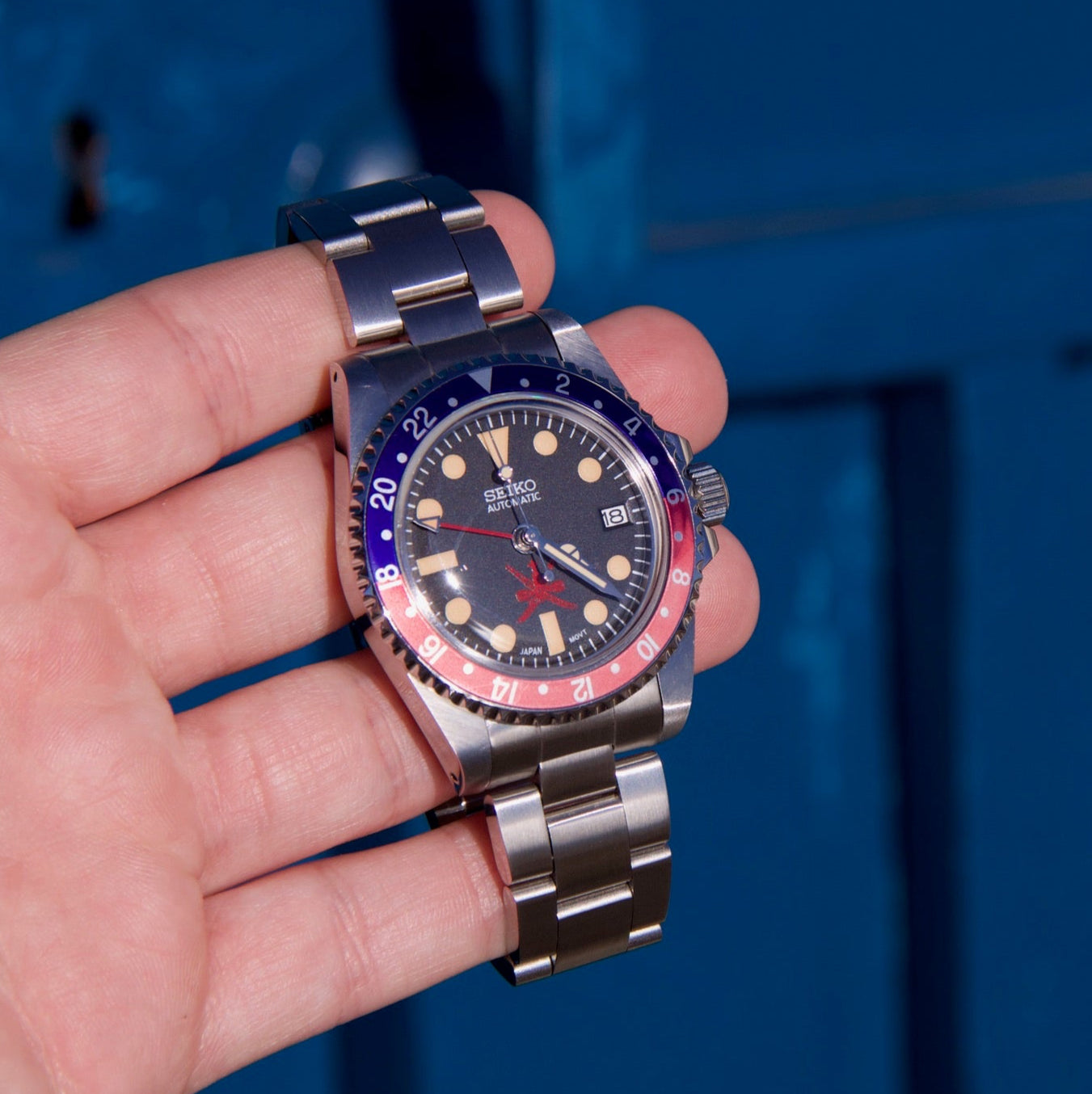 Seiko GMT Master Oman Dial custom Pepsi Automatic vintage patina Limited Edition