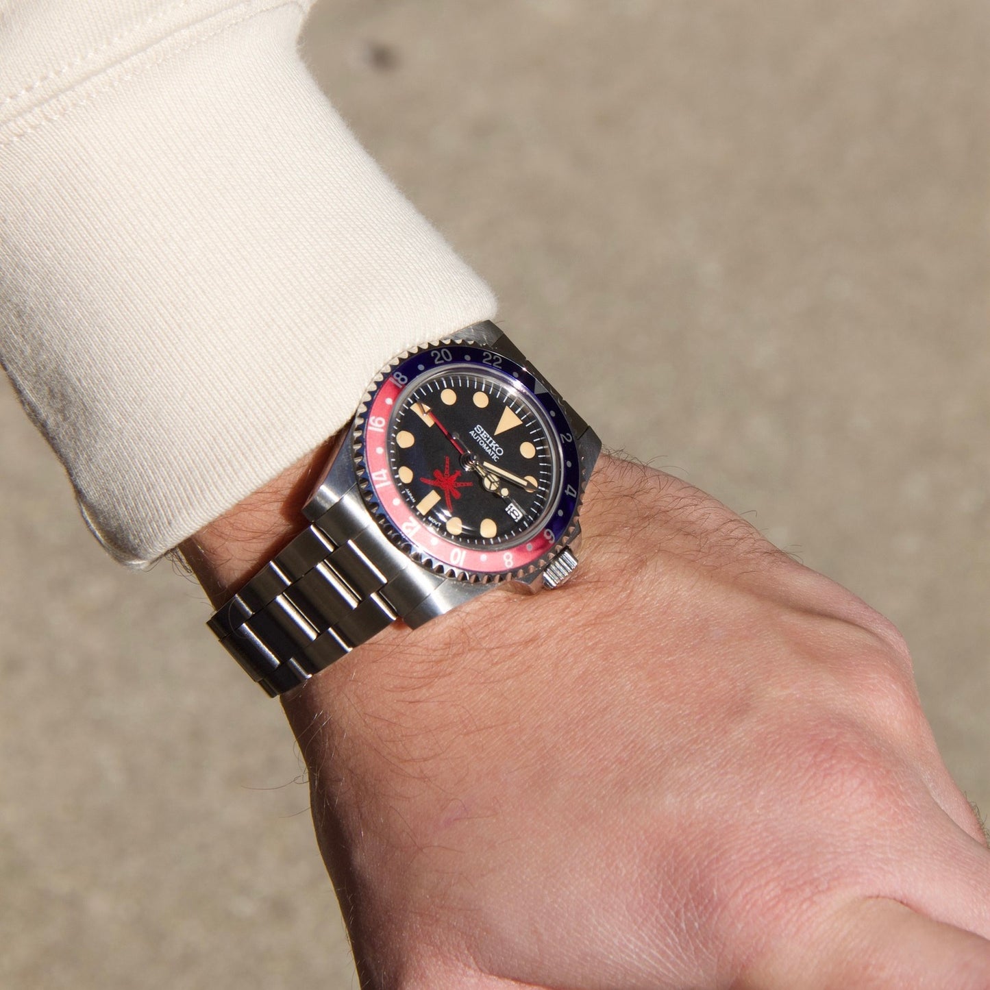 Seiko GMT Master Oman Dial custom Pepsi Automatic vintage patina Limited Edition
