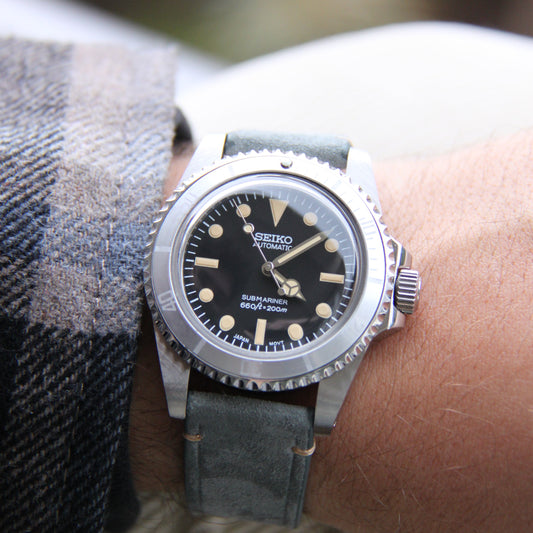 Seiko Submariner 5513 Ghost Automatic Diver Watch Vintage Tribute
