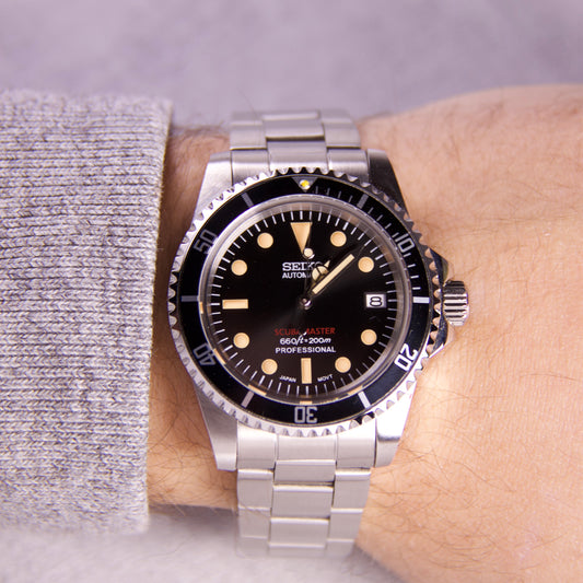 Seiko Submariner Red Line Dweller Tribute 1665 Automatic diver watch