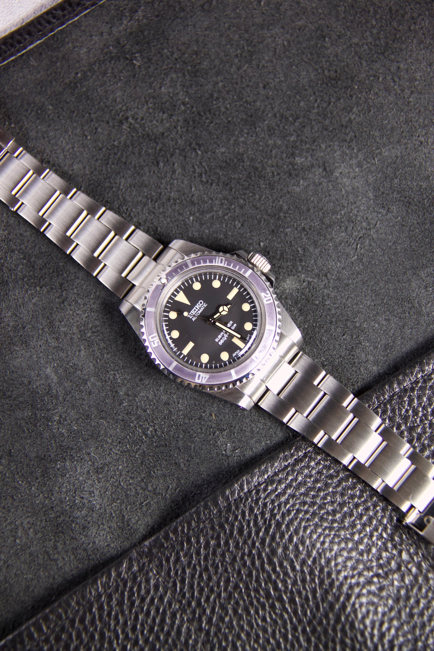 Seiko Submariner 5513 Ghost Automatic Diver Watch Vintage Tribute