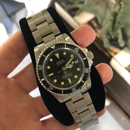 Montre Vintage Seiko Submariner Military date automatique NH35 Hommage