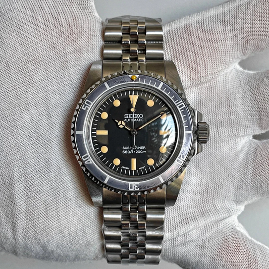 Seiko Submariner vintage 5513 automatic diver watch Jubilee Bracelet